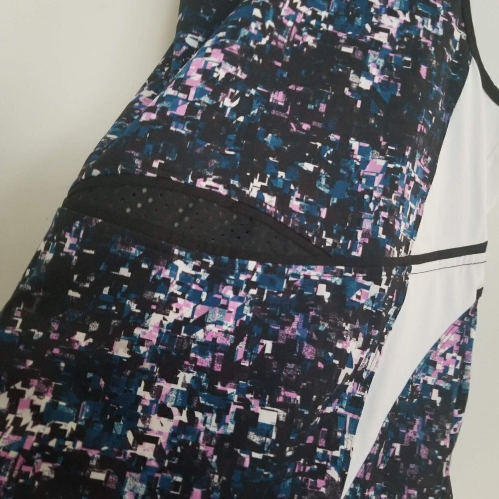 Tail Racerback Abstract Print Mesh Front Tank Top - image 4